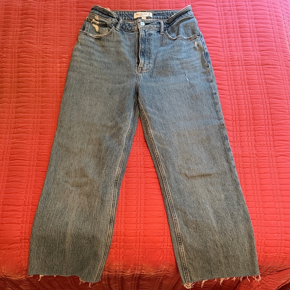 Women’s Wide-Leg Blue Jeans - Unbranded